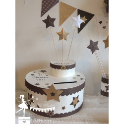 Urne Anniversaire Cupcakes - Boîte et emballages pour chocolats aniversaires