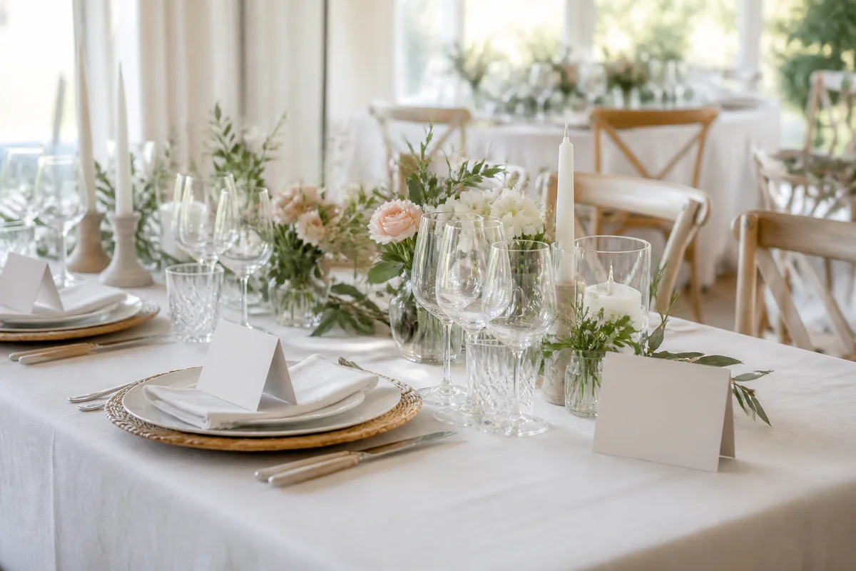 Plan de table et marque-places : les règles simples